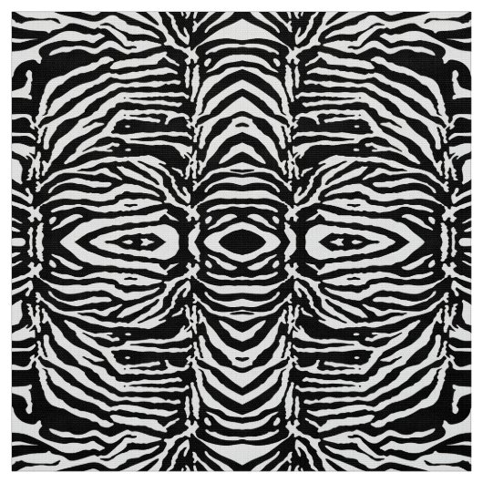 ゼブラカモフラージュ黒と白のパタ芸術的ーン ファブリック (見本)