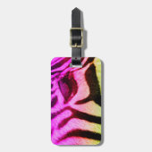ゼブラカラフルアイファンキー ラゲッジタグ (正面縦)
