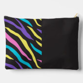 ゼブラカラフルストライプ模様アクセサリポーチ アクセサリーポーチ (裏面)