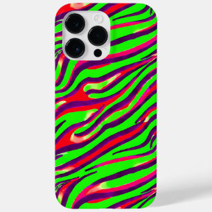 ゼブラカラフルプリントのストライプ抽象芸術パターン Case-Mate iPhone 14 PRO MAXケース