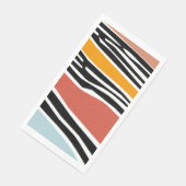 ゼブラカラフル印刷デザイン付き抽象芸術図形 (コーナー)