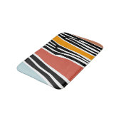ゼブラカラフル印刷デザイン付き抽象芸術図形 バスマット (アングル)
