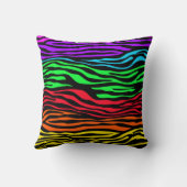 ゼブラカラフル抽象芸術 クッション (裏面)