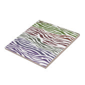 ゼブラカラフル抽象芸術 タイル (側面)