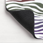 ゼブラカラフル抽象芸術 マウスパッド (コーナー)