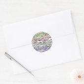 ゼブラカラフル抽象芸術 ラウンドシール (封筒)
