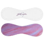 ゼブラガーリー抽象芸術 |かわいいピンク紫モノグラム ソフトボール (パネル)