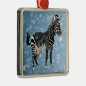 ゼブラクリスマス メタルオーナメント (右)
