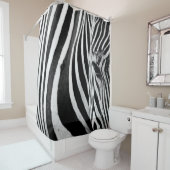 ゼブラクローズアップビュー シャワーカーテン (インサイチュ)