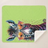 ゼブラクールビベス シェルパブランケット (正面(横))