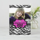 ゼブラクールプリンセス2012卒業招待状 招待状 (スタンド正面)