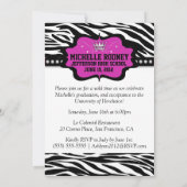 ゼブラクールプリンセス2012卒業招待状 招待状 (裏面)