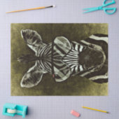 ゼブラクール抽象芸術 薄葉紙 (クラフト)