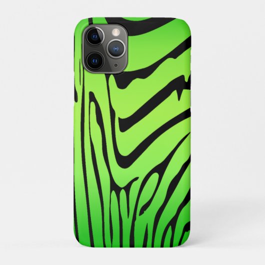 ゼブラグリーン Case-Mate iPhoneケース (裏)