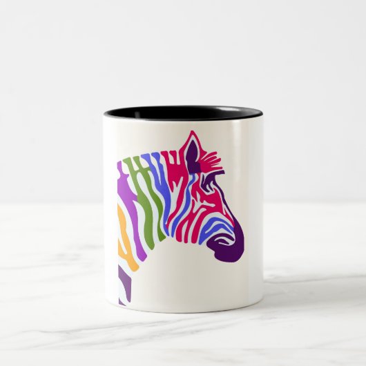 ゼブラコーヒーマグ ツートーンマグカップ (中央)