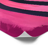 ゼブラサイケデリックストライプ – アーポップ・アートのトサファリ ポスター (角)