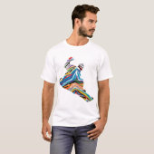 ゼブラサイケデリック・スノーボーダー Tシャツ (正面フル)