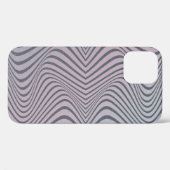 ゼブラサイケデリック：粒状のヴィンテージストライプ。 Case-Mate iPhoneケース (裏面 (横))