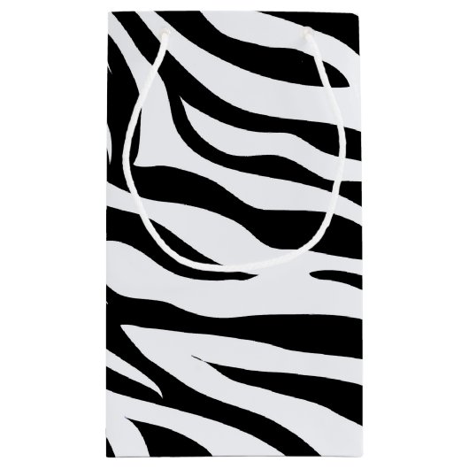 ゼブラサファリアニマルパターン抱き枕 スモールペーパーバッグ (裏面)