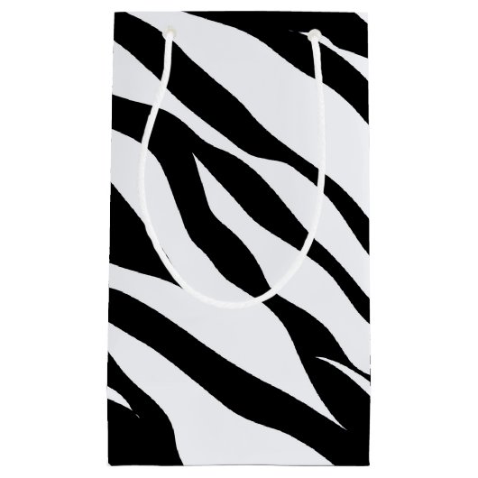 ゼブラサファリアニマルパターン抱き枕 スモールペーパーバッグ (正面)