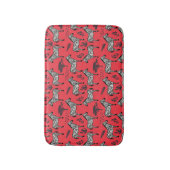 ゼブラサファリデザインストライプバスマット バスマット (正面縦)