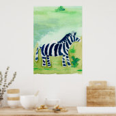 ゼブラサファリフレンド ポスター (キッチン)