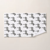 ゼブラサファリ絵画ーのバスタオオルセット バスタオルセット (ハンドタオル)