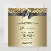 ゼブラサプライズ誕生日パーティー 招待状 (裏面)