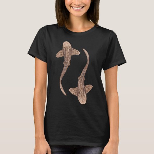 ゼブラシャーク/ヒョウモンドコザメ -stegostoma fasciatum ( tシャツ (正面)