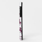 ゼブラシルエットブラック&ホットピンクプリント Case-Mate iPhoneケース (裏面/左)