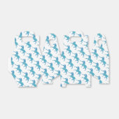 ゼブラシルエットブルーとホワイト フェイバーボックス (折り畳みなし)