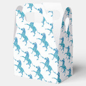 ゼブラシルエットブルーとホワイト フェイバーボックス (オープン)