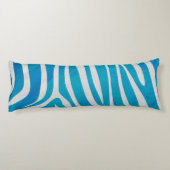 ゼブラシルエットブルーとホワイト ボディピロー (裏面)