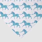 ゼブラシルエットブルーとホワイト 薄葉紙 (詳細)