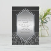 ゼブラシルバーグレーグラムバースデーパーティエディイベント 招待状 (スタンド正面)