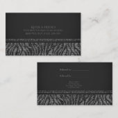 ゼブラシルバースパークルグラムシック友人を参照 紹介カード (正面/裏面)