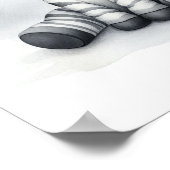 ゼブラジャングル子供部屋ウォールアート ポスター (角)