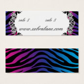 ゼブラジュエリーつるラベルファッション (正面&裏面)