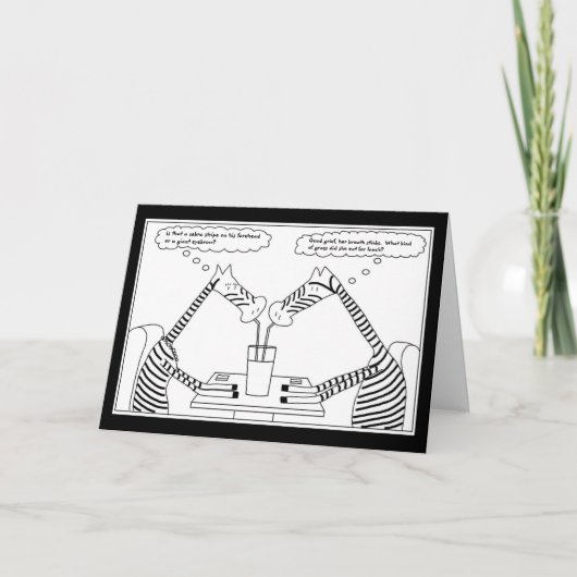 ゼブラスがミルクシェイク誕生日カードを共有 カード (正面)