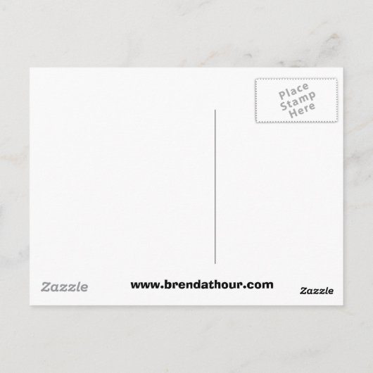 ゼブラスはがき ポストカード (裏面)