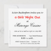 ゼブラスゥープ女子会 お楽しみパーティー 招待状 (裏面)