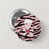 ゼブラスカル(ピンク) 缶バッジ (正面&裏面)