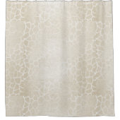 ゼブラスキンパールアイボリークリーム シャワーカーテン (正面)