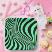 ゼブラスキンプリントテクスチャパターン–88488 ペーパープレート (パーティー)