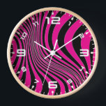 ゼブラスキンプリントテクスチャパターン–88488 壁時計<br><div class="desc">ゼブラスキンプリントテクスチャパターン–88488</div>