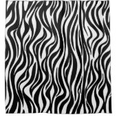 ゼブラスキンプリント シャワーカーテン (正面)