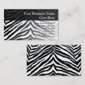 ゼブラスキンプリント 名刺 (正面/裏面)