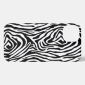 ゼブラスキンモダンアニマルプリントワイルドラバーズギフト iPhoneケース (裏面横)