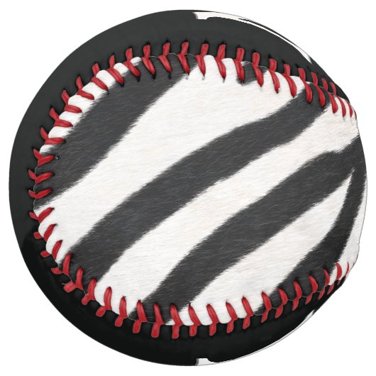 ゼブラスキンリアリスティックストライプのファーモモカスタムグラム ソフトボール (正面左)