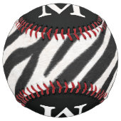 ゼブラスキンリアリスティックストライプのファーモモカスタムグラム ソフトボール (正面)